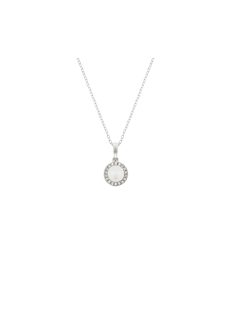Sterling Silver Crystal Women's June Birthstone Pendant Necklace