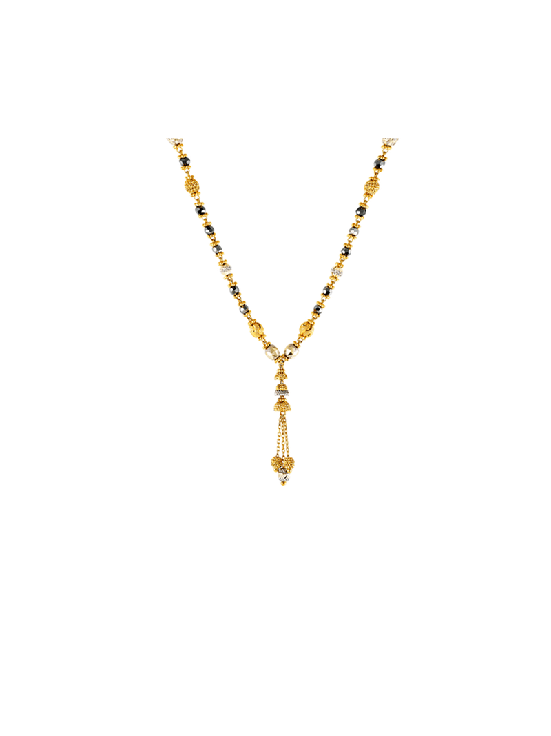 White and Yellow Gold Mangal Sutra Necklace