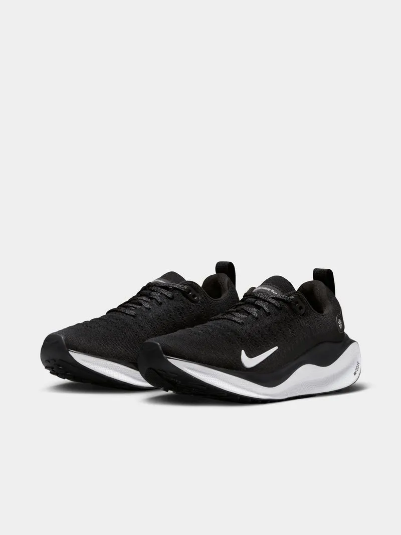 Womens Nike React Infinity Run 4 Black/White Running Shoes