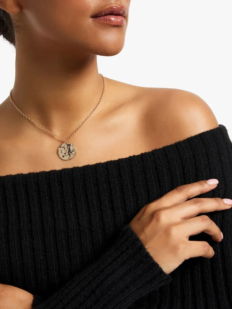14ct Gold Plated Constellation Necklace - Capricorn