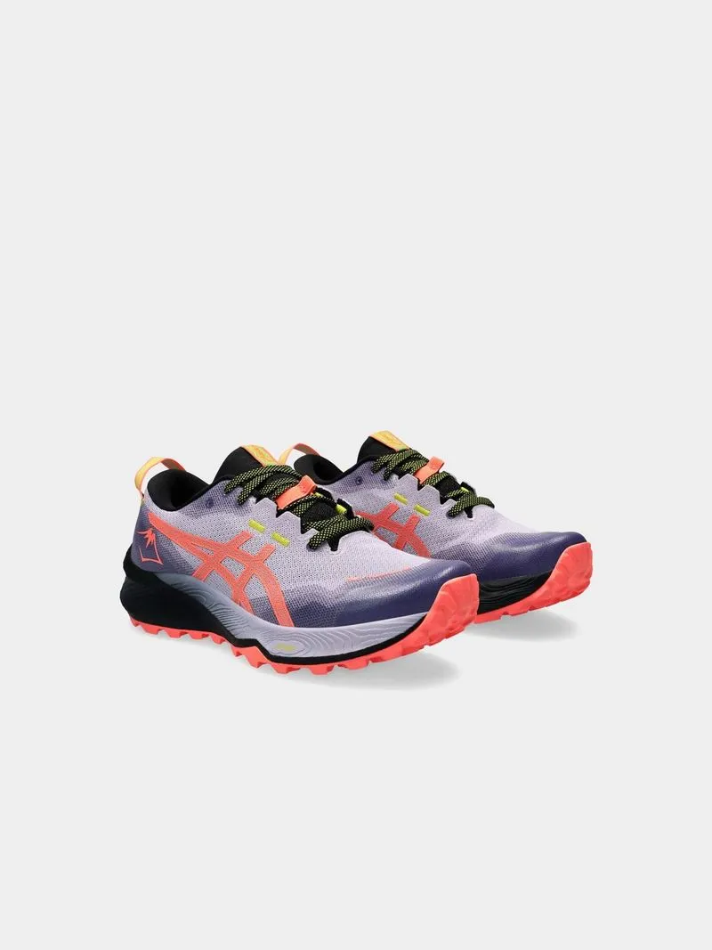 Womens Asics Gel-Trabuco 12 Faded Ash Rock/Sun Cora Trail Running Shoes