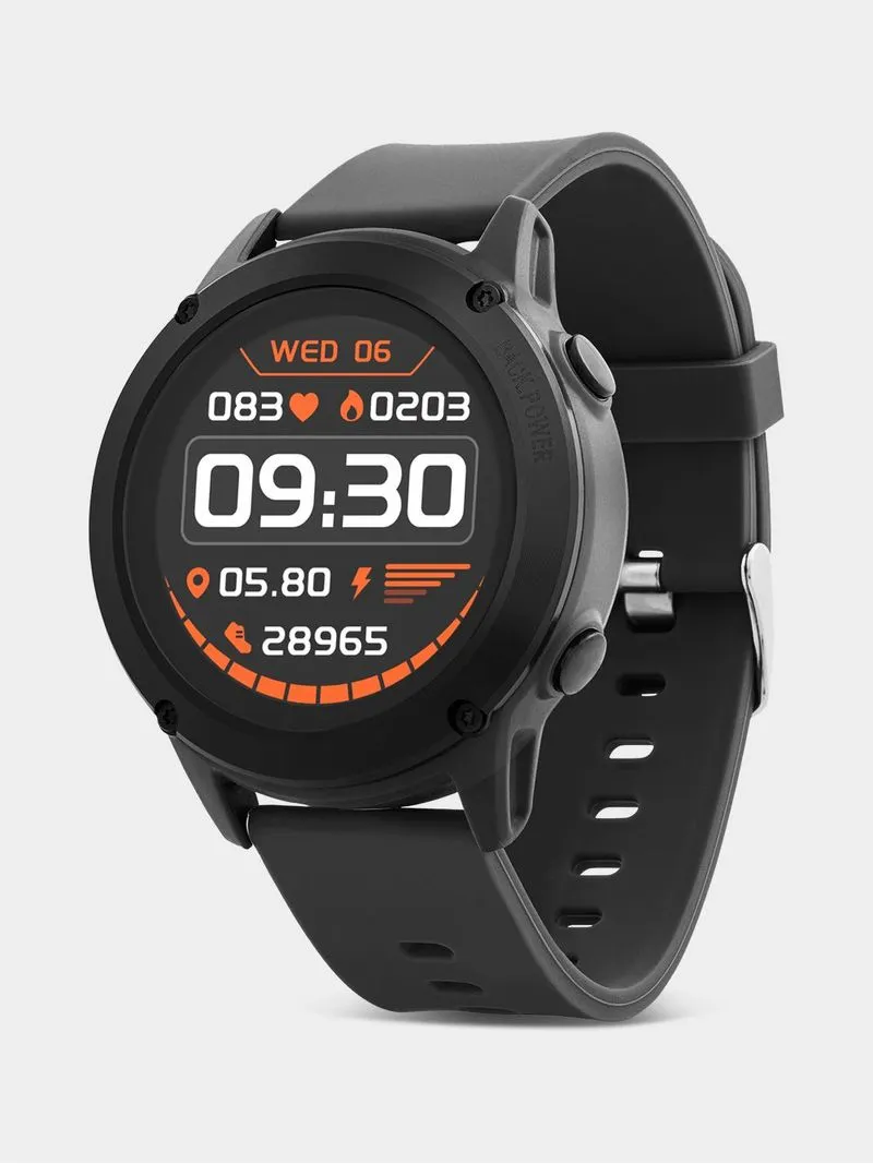 Reflex Active Series 18 Black Silicone Smartwatch