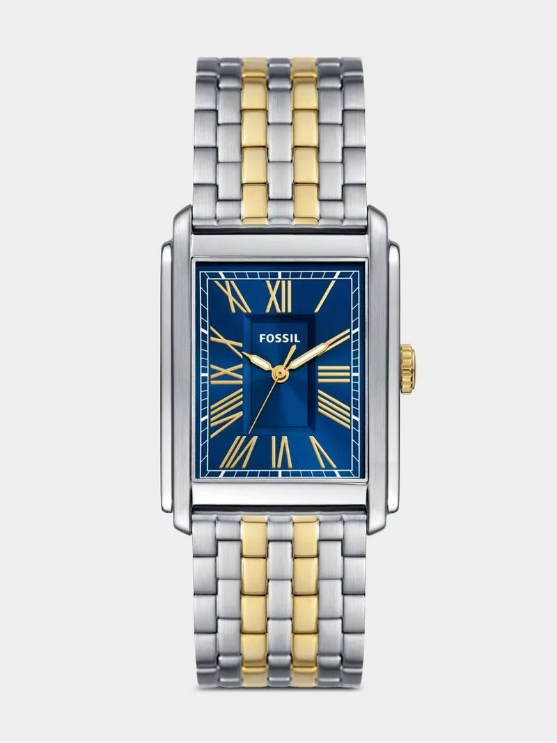 Fossil Carraway Stainless Steel & Gold Plated Bracelet Watch