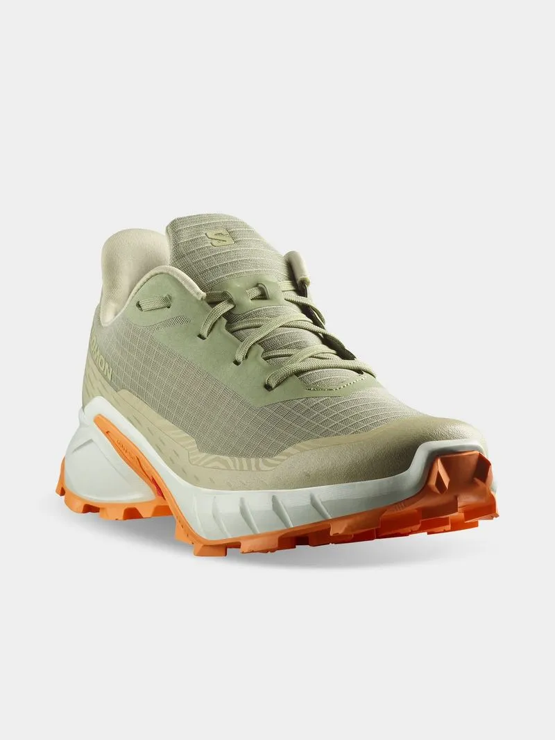 Womens Salomon Alphacross 5 Tea/Icicle/Papaya Trail Running Shoes