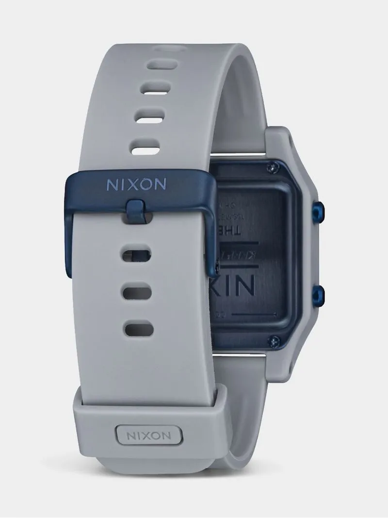 Nixon Men's Staple Light Grey Digital Silicone Watch