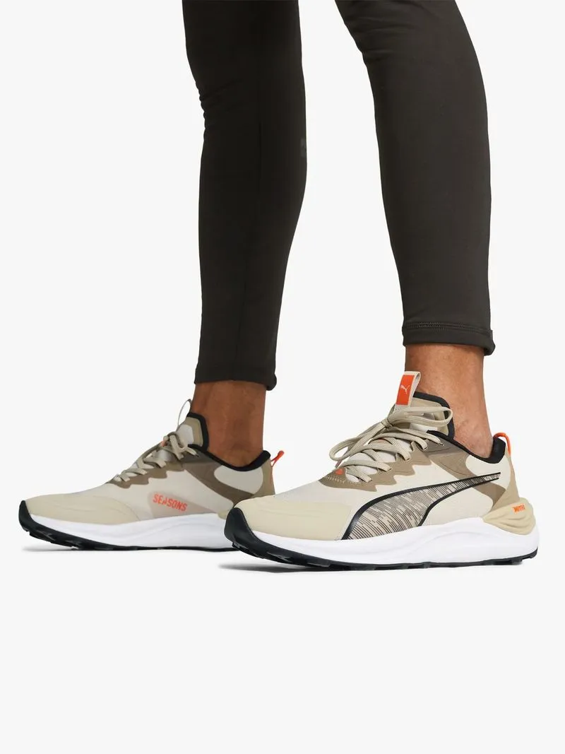 Men's Puma Electrify Nitro 3 Beige/Grey Trail Running Shoes