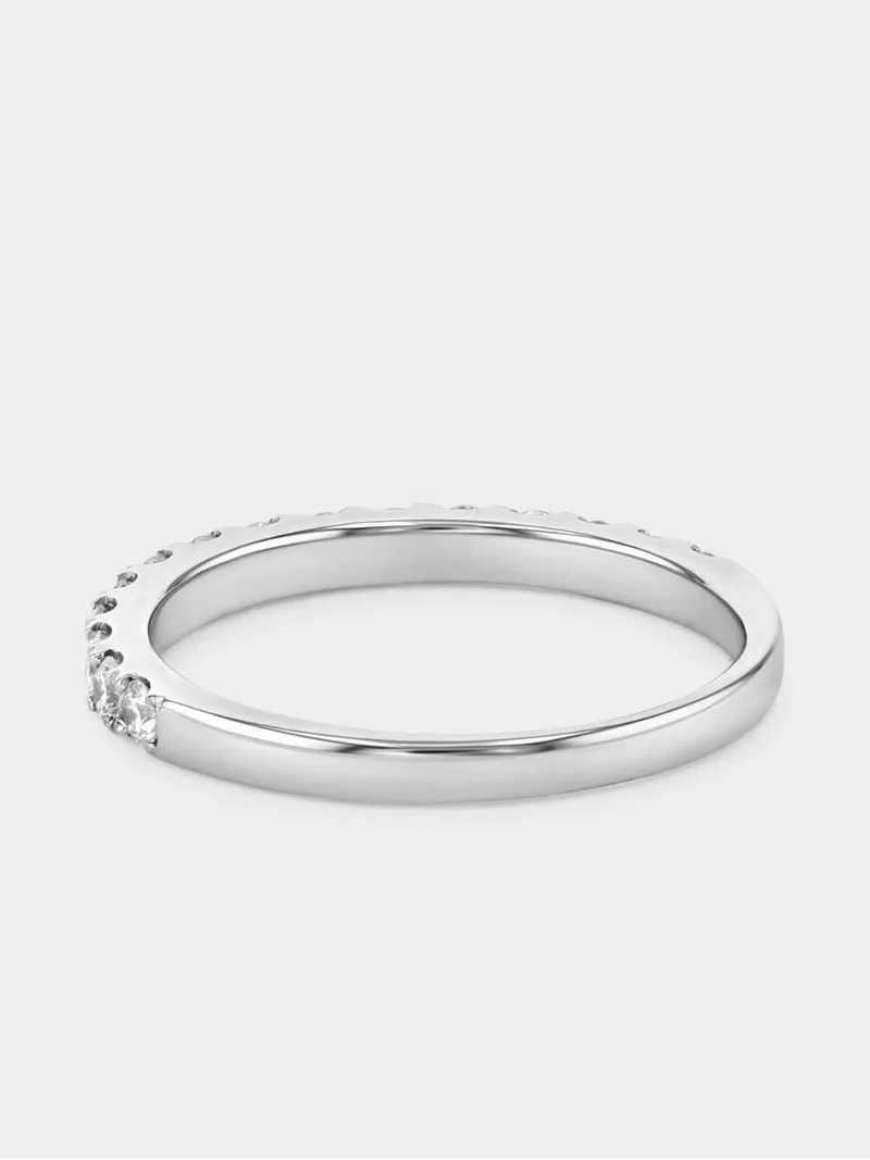 White Gold 0.5ct Lab Grown Diamond Eternity Ring