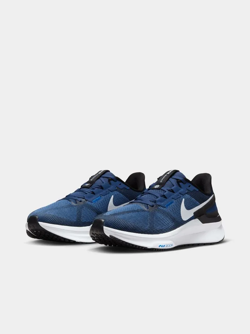 Mens Nike Structure 25 Navy/White/Black Running Shoes