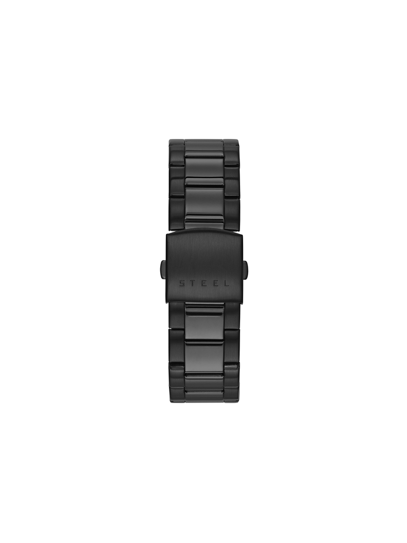 Guess Atlas Black Plated Chronograph Bracelet Watch