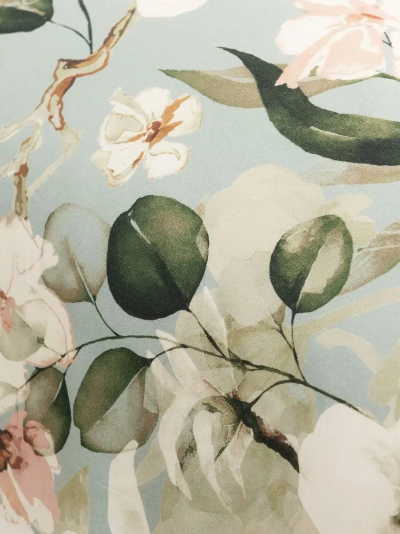 Grace Eloise Sage Floral Print Duvet Cover Set