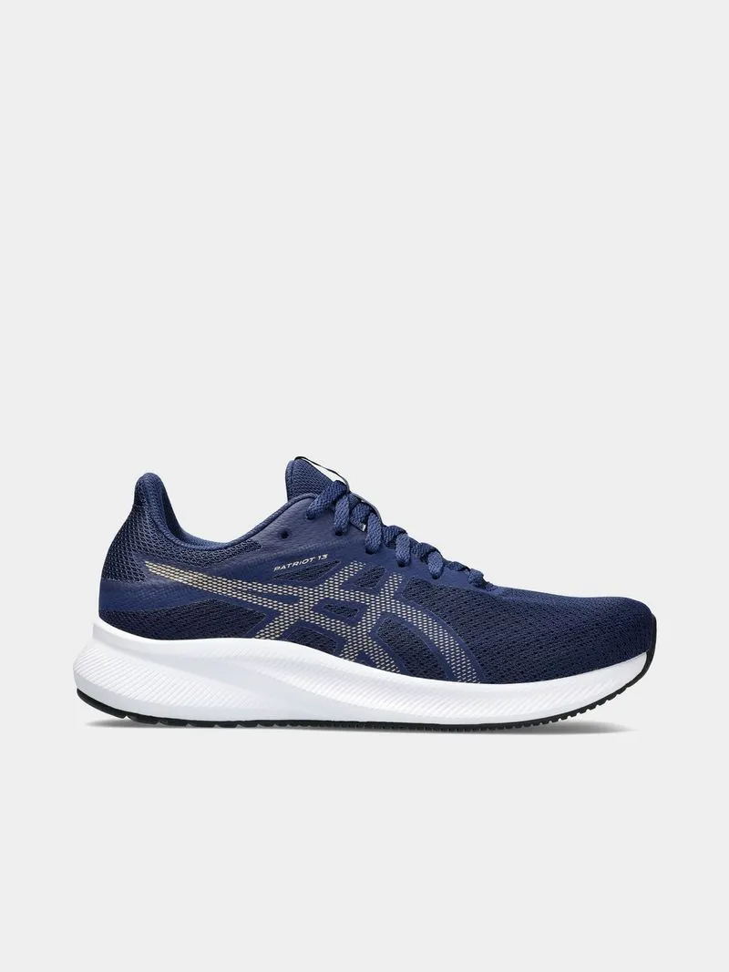 Womens Asics Patriot 13 Blue Expanse/Champagne Running Shoes
