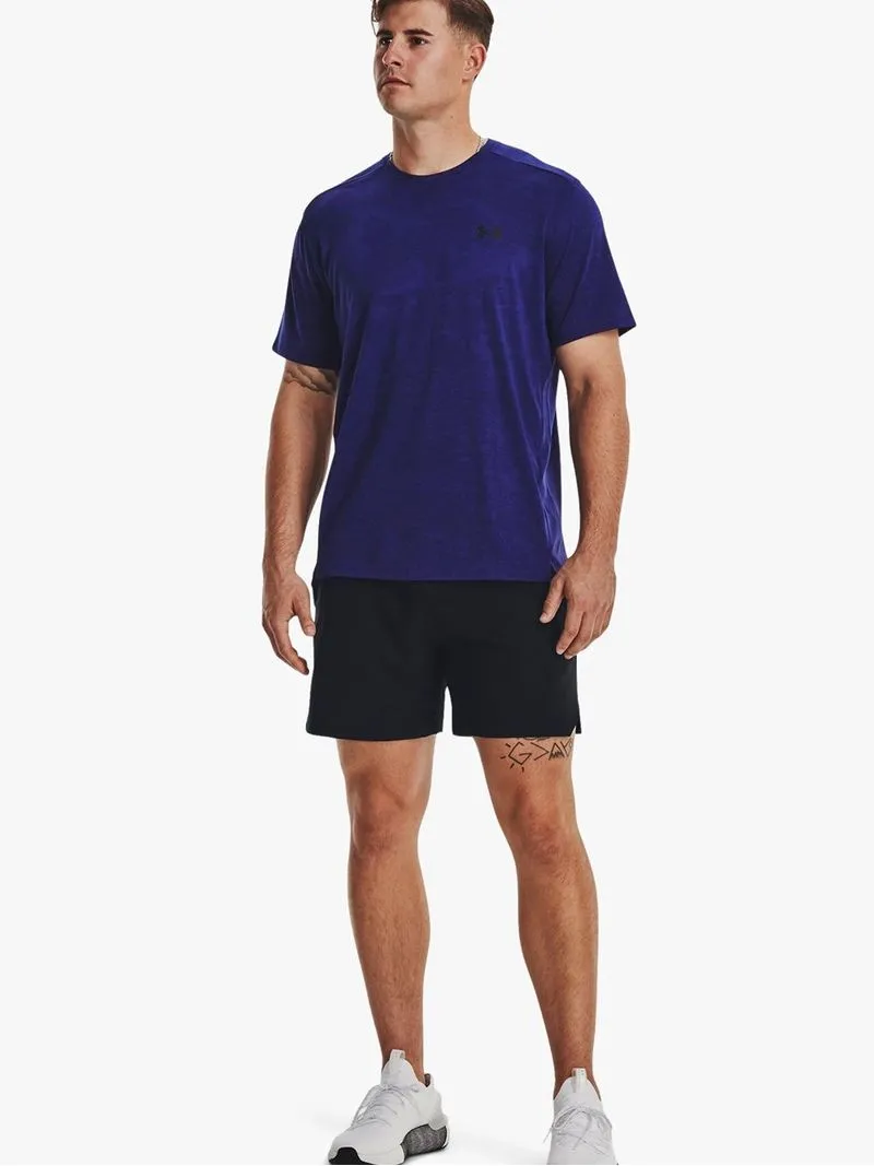 Men's Under Armour TECH VENT JACQUARD SS Blue Heather Top