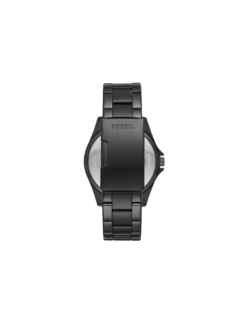 Fossil Riley Black Plated Stainless Steel Multi-Dial Bracelet Watch