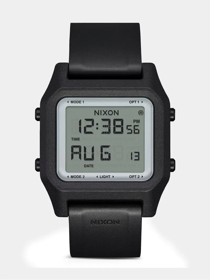 Nixon Men's Staple Black Positive Digital Silicone Watch