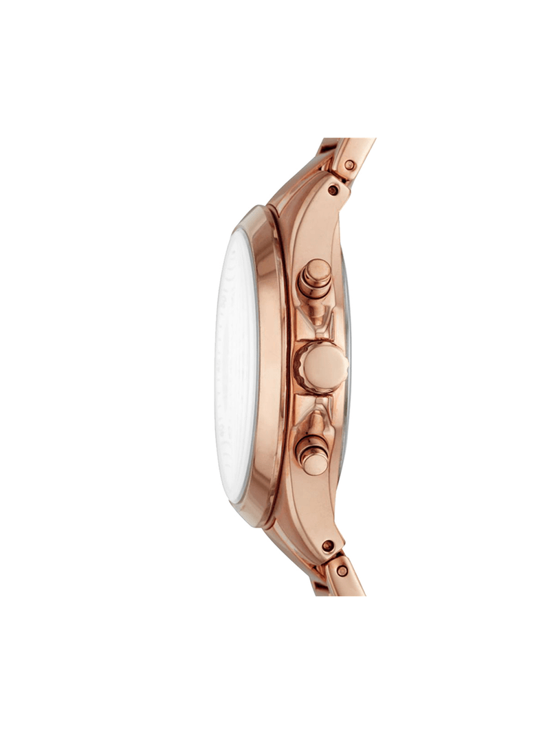 Fossil Women's Modern Courier Rose Gold Plated Chronograph Bracelet Watch