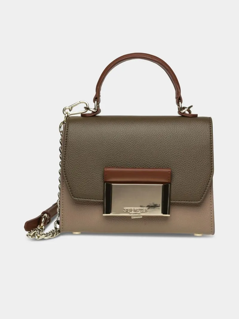 Women's Steve Madden Beige Banton Top Handle Handbag