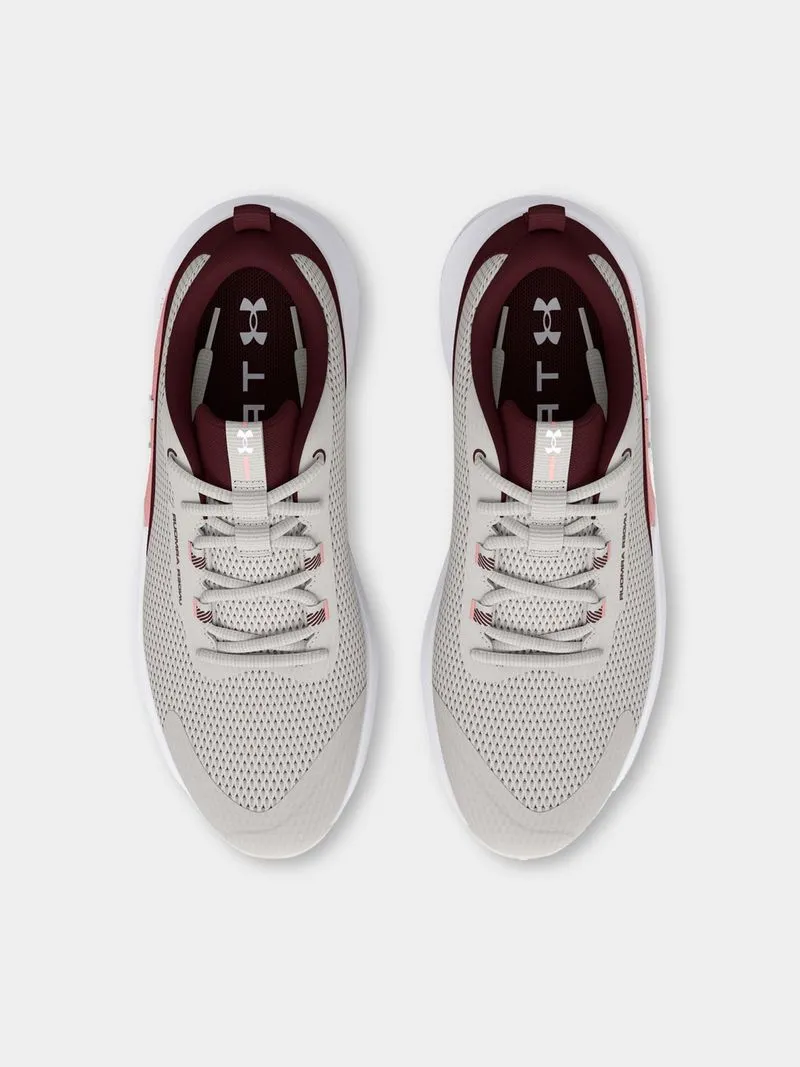 Womens Under Armour Dynamic Select White Clay/Deep Red Training Shoes