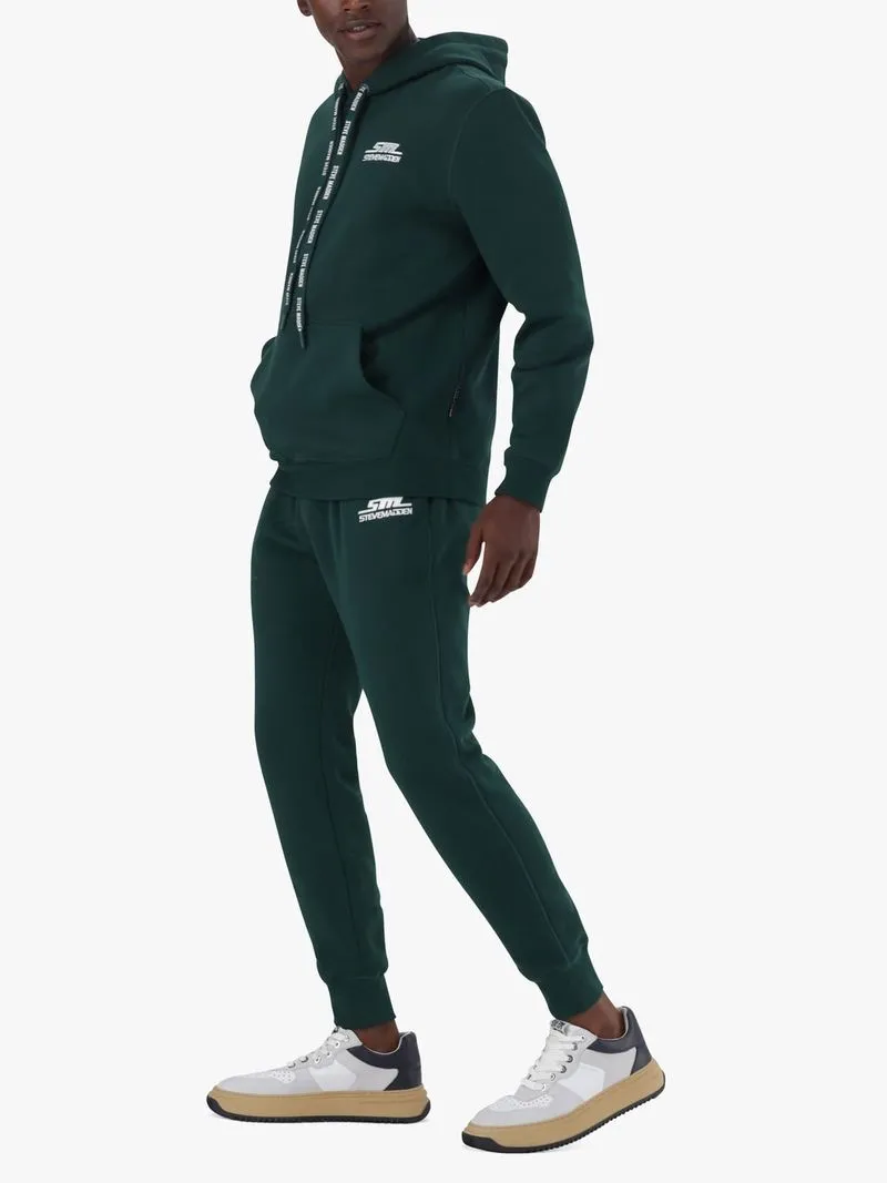 Men's Steve Madden Green Samuel Hooded Fleece Sweater