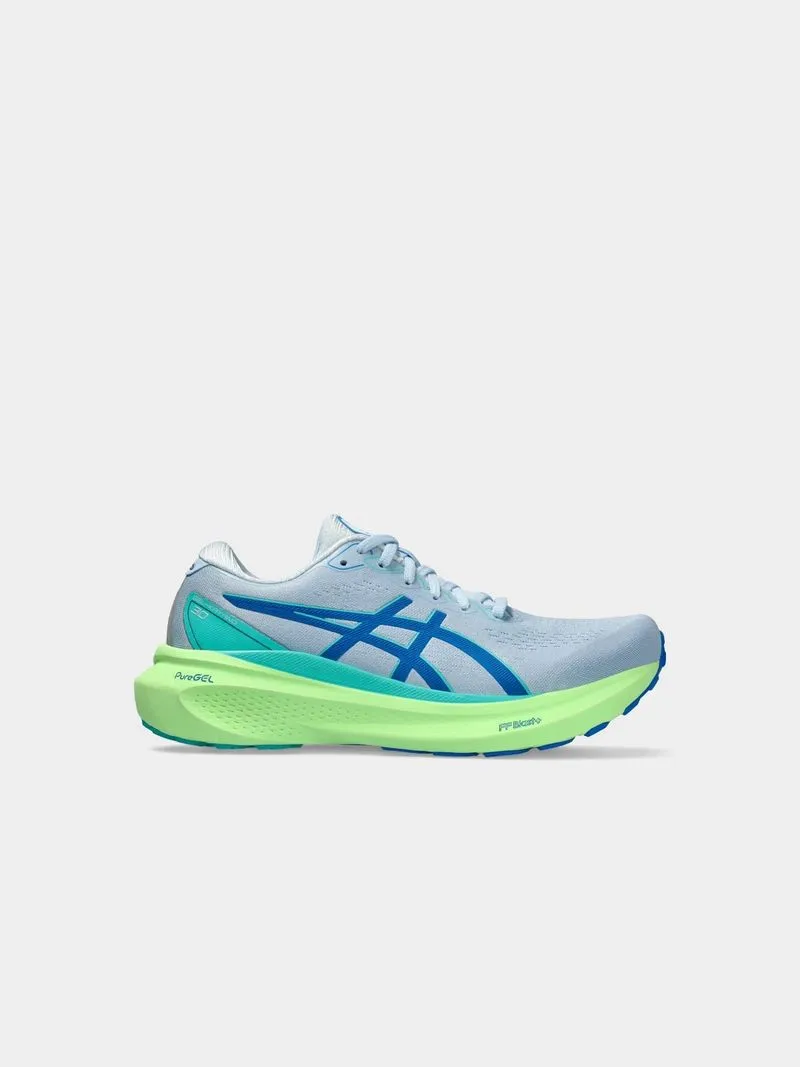 Mens Asics Gel-Kayano 30 Lite-Show Blue/Lime Running Shoes