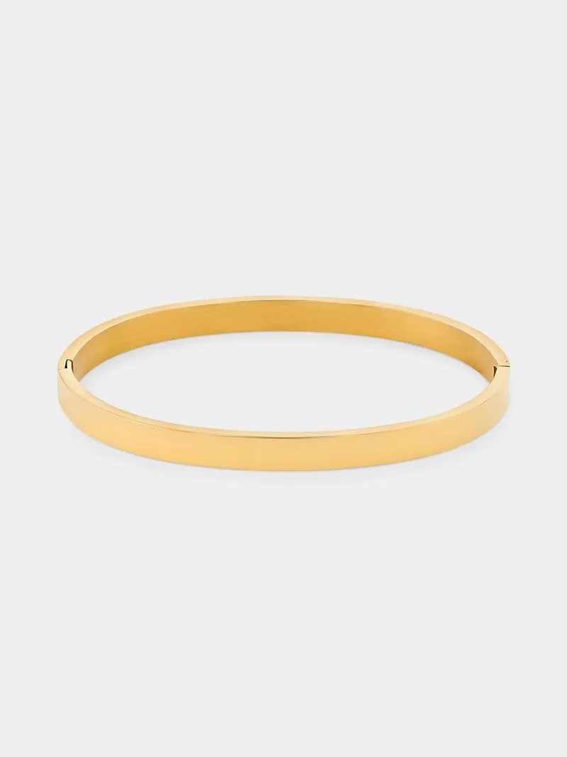 Tempo Jewellery Gold Plated Stainless Steel Bangle