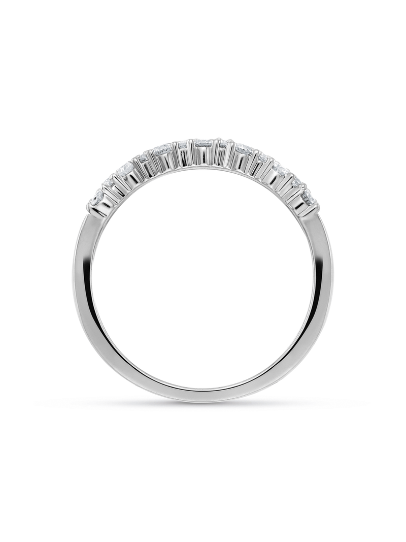 9ct Gold & 0.50ct Diamond Rectangle Cluster Eternity Ring