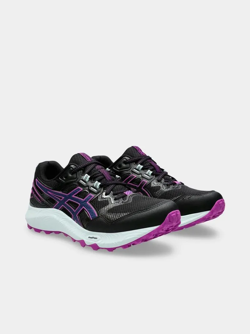 Womens Asics Gel-Sonoma 7 Black/Blue Expanse Trail Running Shoes