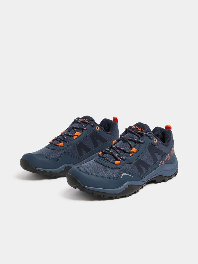Mens Hi-Tec Conan 2 Blue/Orange Trail Running Shoes