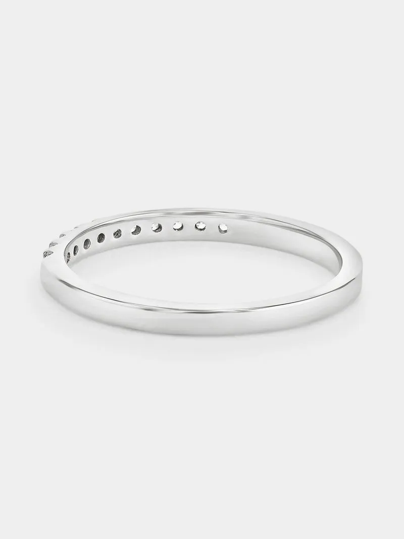 White Gold 0.15ct Diamond Claw-Set Eternity Ring