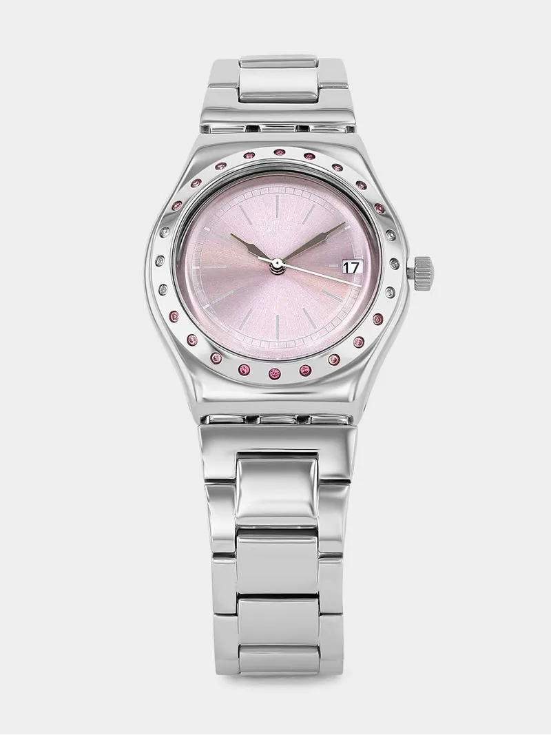 Swatch Irony Pinkaround Stainless Steel Bracelet Watch