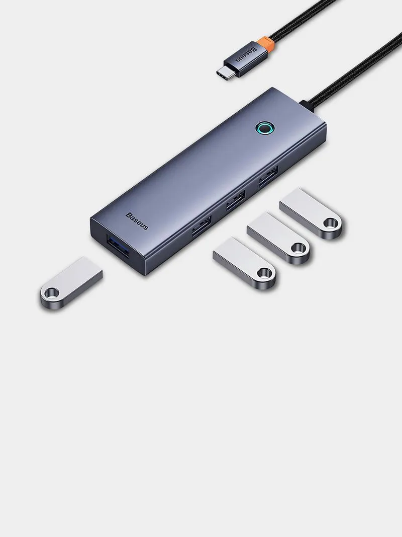 Baseus Flite Series Type C to 4-Port USB 3.0 Smart HUB