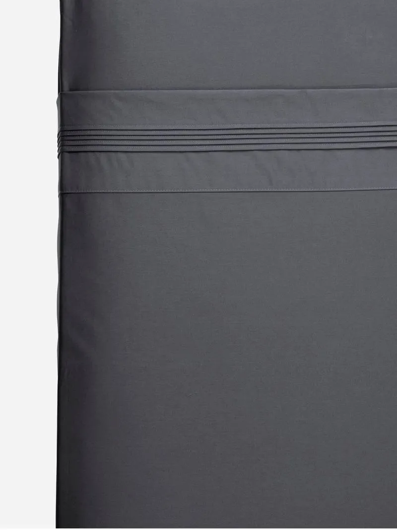 Gold Seal Certified Egyptian Cotton 800 Thread Count Flat Sheet Charcoal