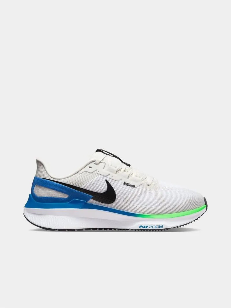 Mens Nike Air Zoom Structure 25 Grey/Blue/Green Running Shoes