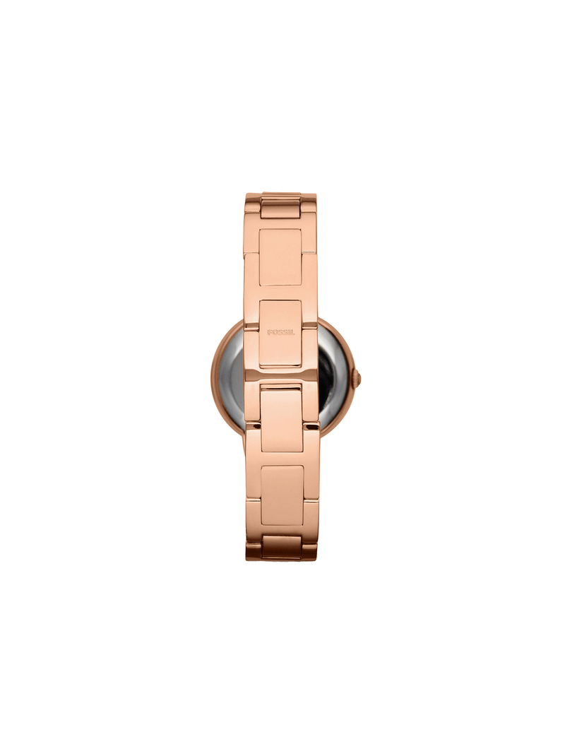 Fossil Ladies Virginia Rose Tone Stainless Steel Watch