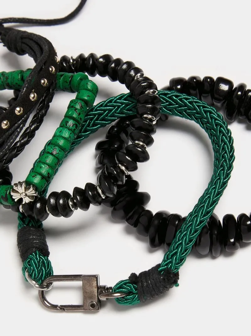 Men's Markham Mized Herring Stud Valor Bead Olive Green Bracelet Pack