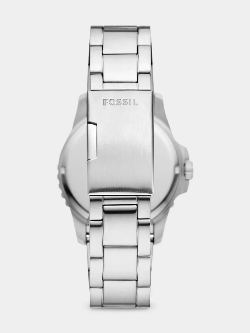Fossil Blue Stainless Steel Blue & Black Dial Bracelet Watch