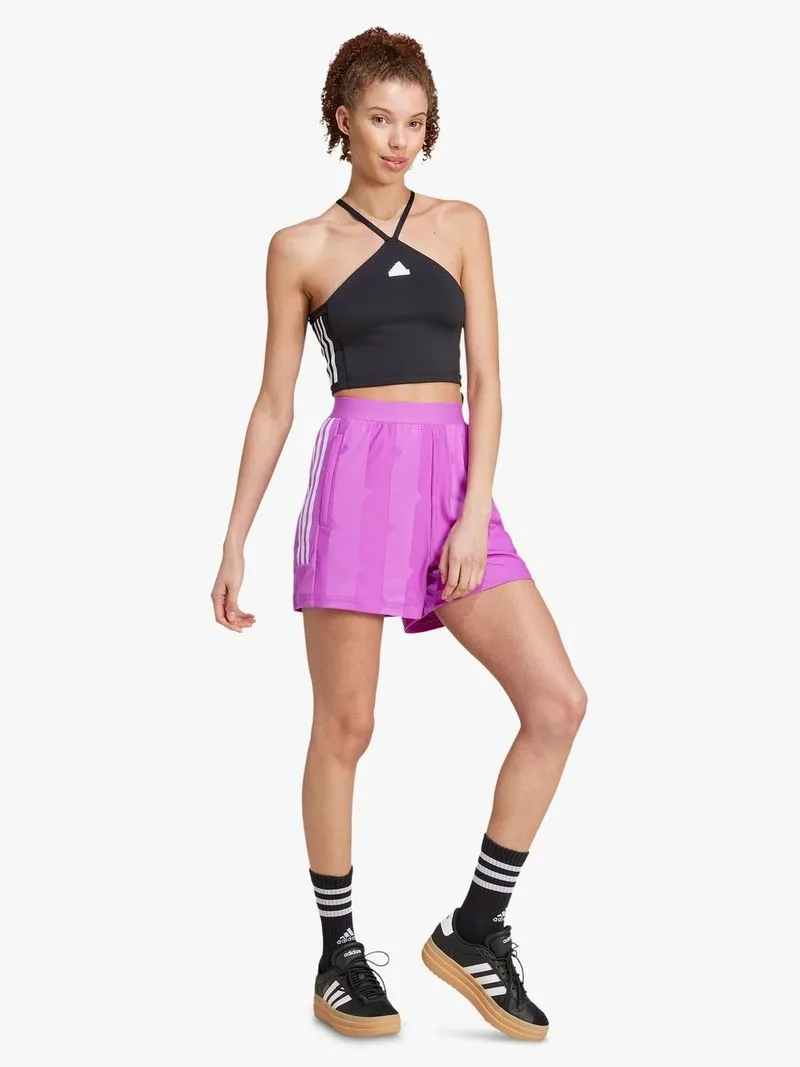 Womens adidas Tiro Cut 3-stripes Black Cropped Tank Top