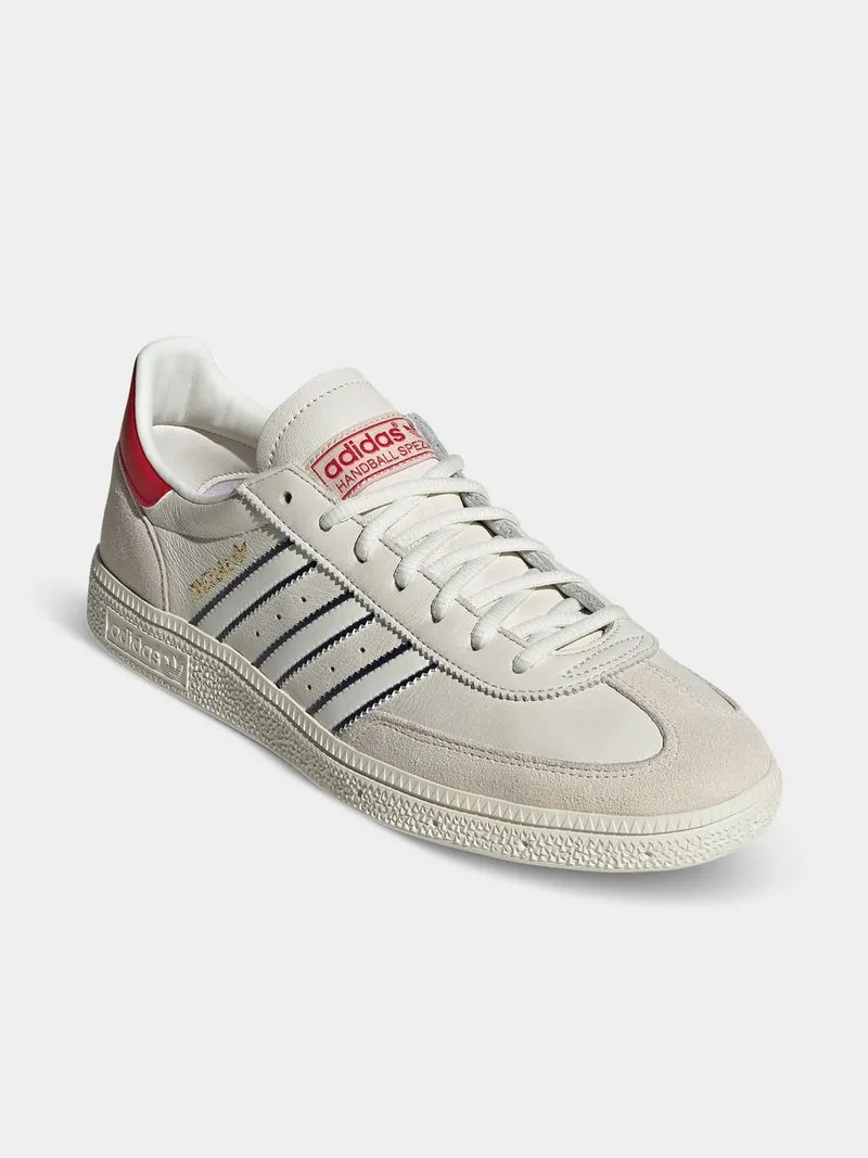 adidas Originals Men's Handball Spezial White/Indingo/Red Sneaker