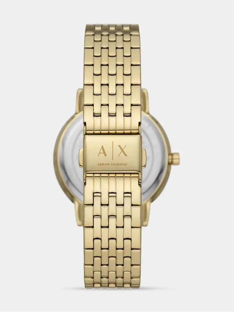 Armani Exchange Women's Gold Plated Stainless Steel Bracelet Watch