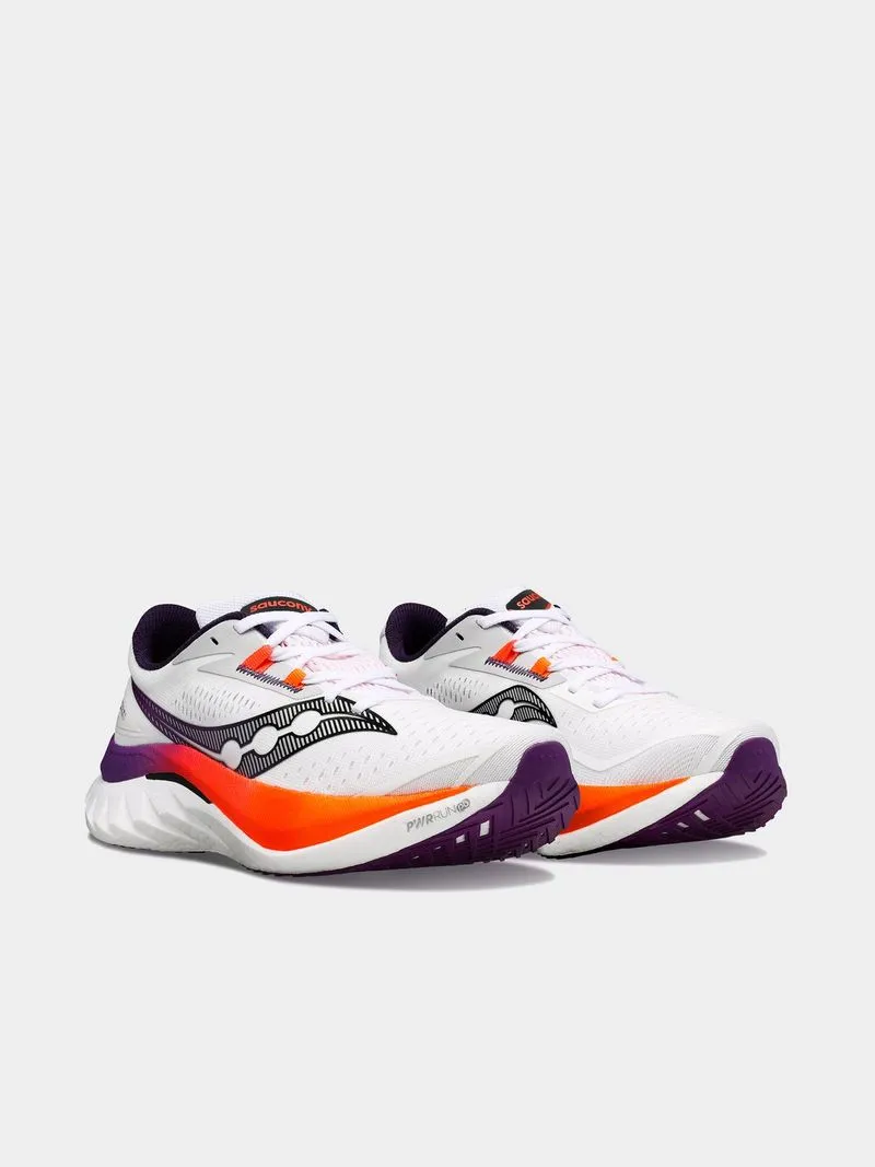 Womens Saucony Endorphin Speed 4 White/Orange Running Shoes