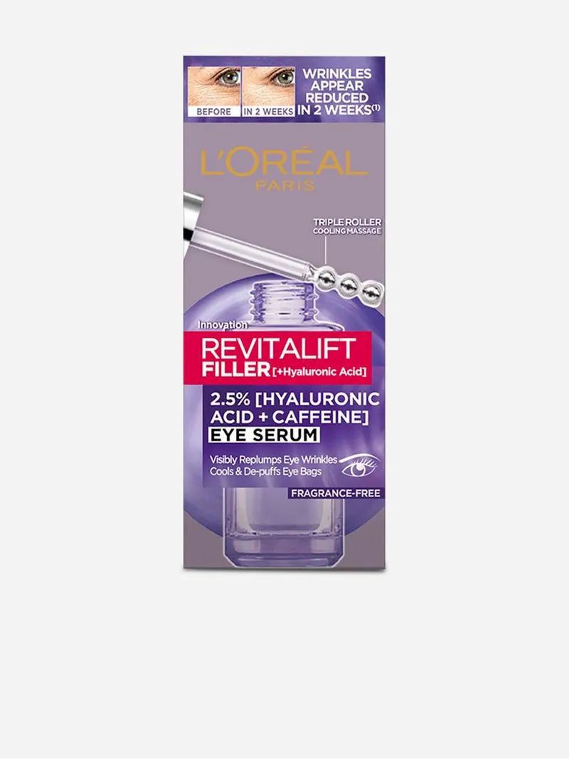 L'Oréal Revitalift Filler 2.5% Hyaluronic Acid + Caffeine Eye Serum