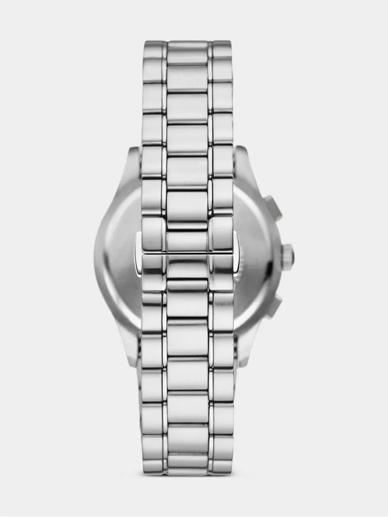 Emporio Armani Men's Green Dial & Stainless Steel Chronograph Bracelet Watch