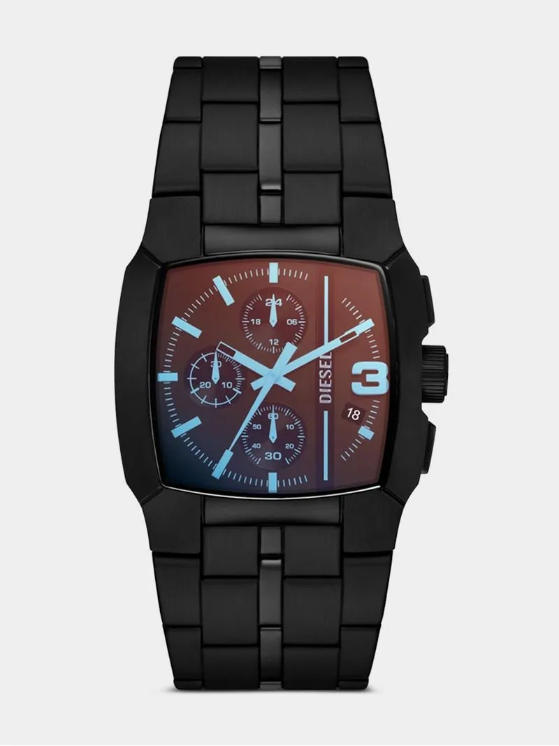 Diesel Cliffhanger Black Plated Stainless Steel Bracelet Watch