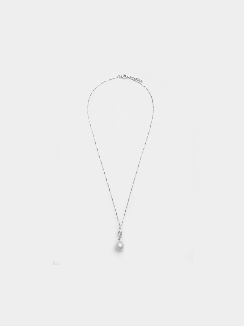Sterling Silver Grey Freshwater Pearl Women's Pendant