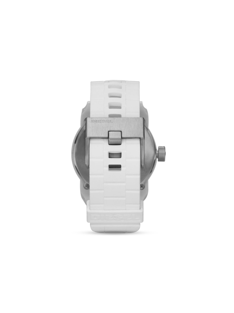 Diesel Men's Double Down S44 White Silicone Watch