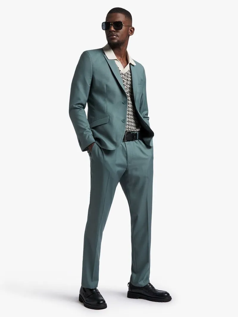 Men's Markham Slim Fashion Sea Green Suit Jacket
