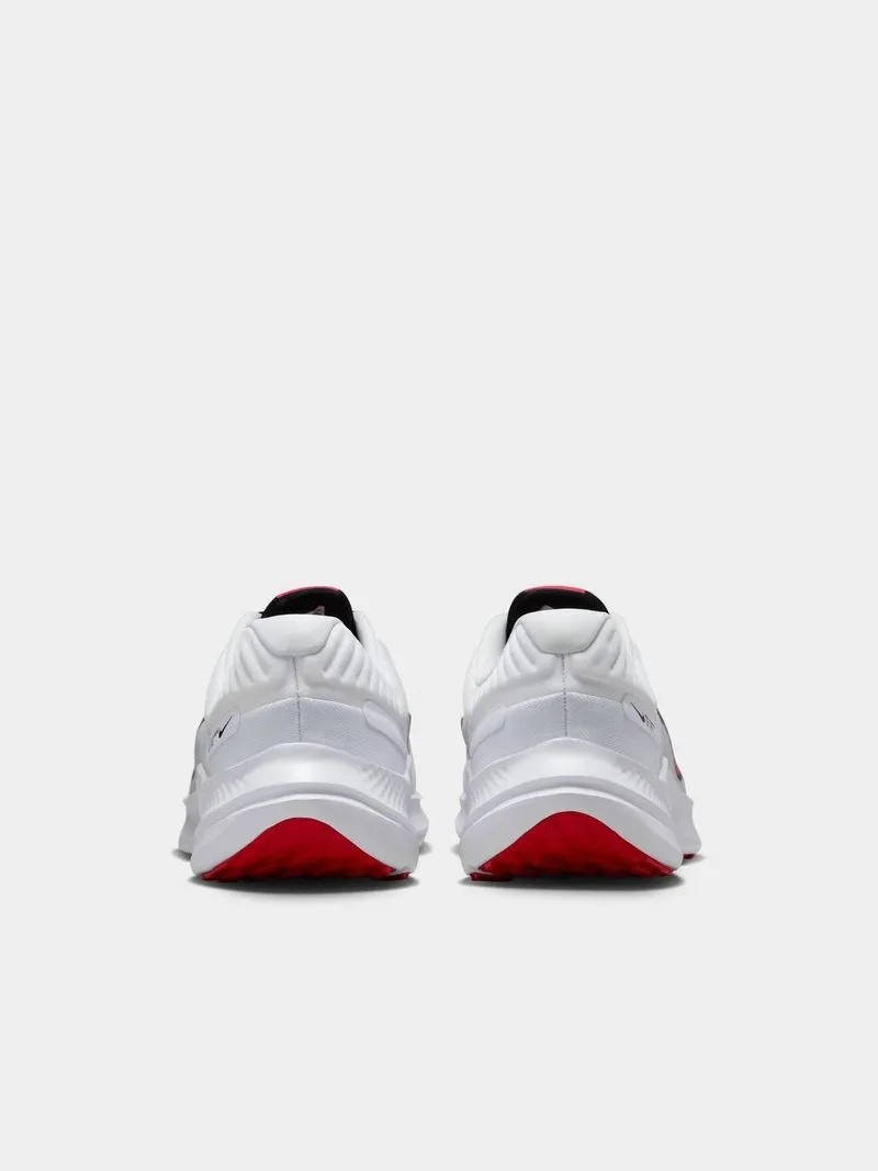 Mens Nike Quest 5 White/Red/Grey/Black Running Shoes
