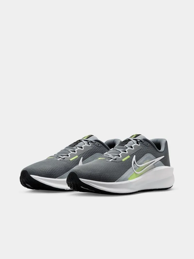 Mens Nike Downshifter 13 Grey/Volt Running Shoes