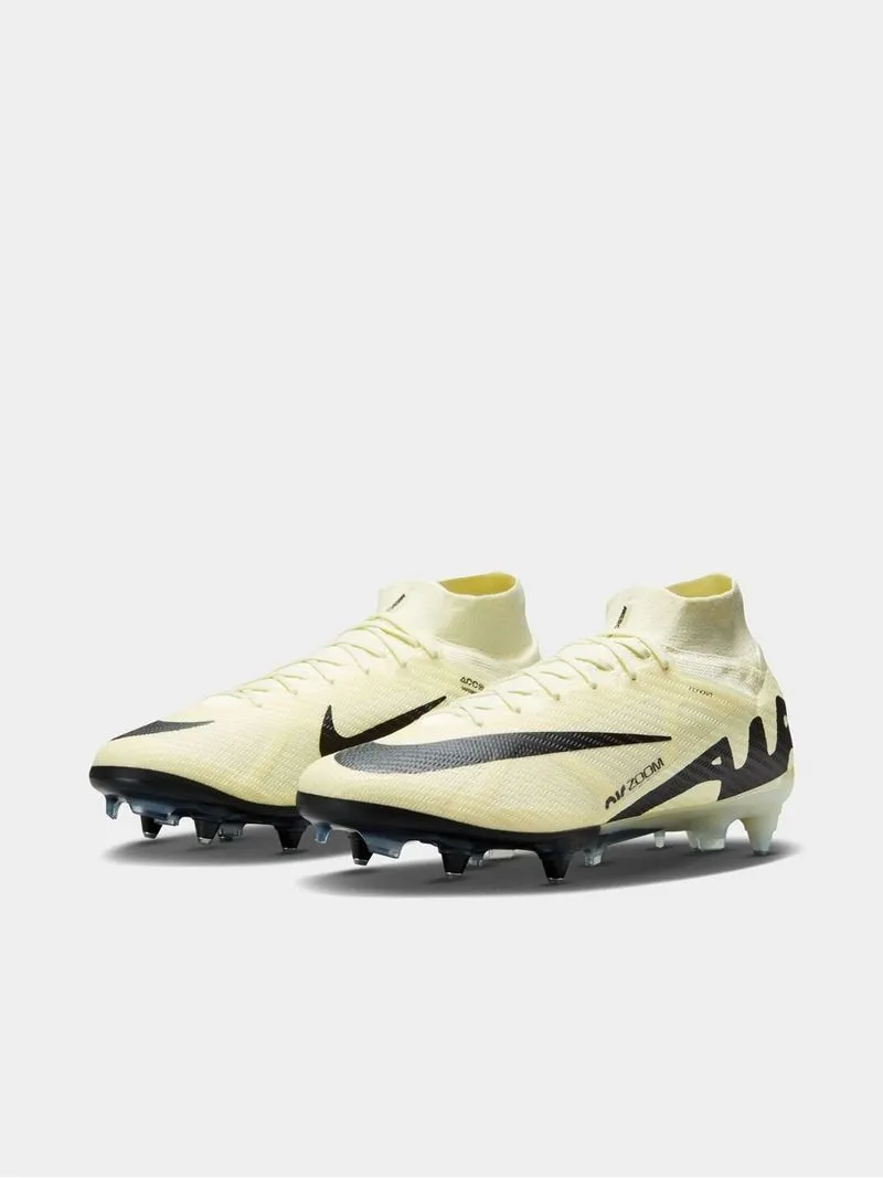 Mens Nike Mercurial Superfly 9 Elite Soft-Ground Yellow/Black Soccer Boots
