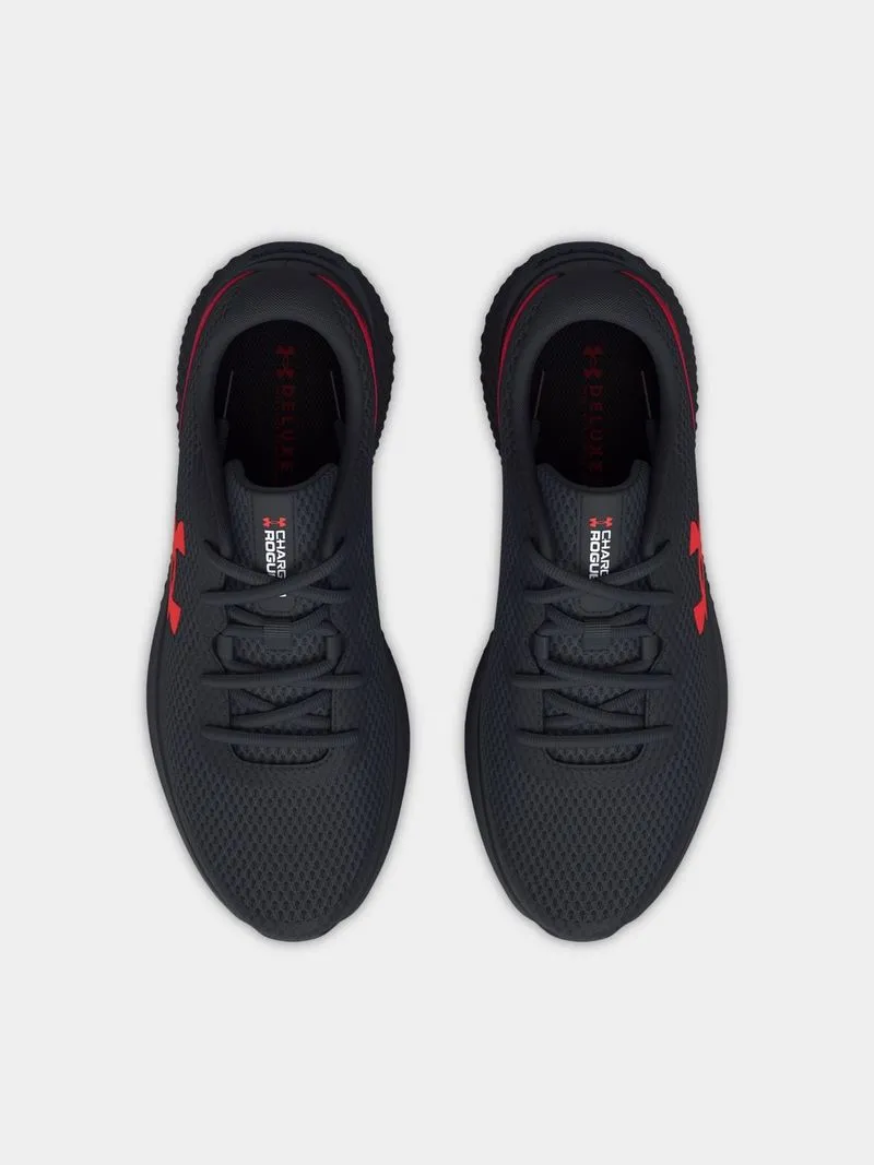 Mens Under Armour Charged Rogue 3 Black/Red Running Shoes