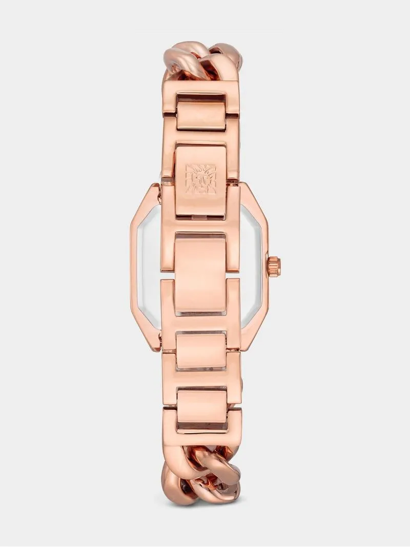 Anne Klein Women's Rose Gold Plated Bracelet Watch